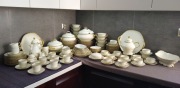 Serwis obiad kawa herbata Rosenthal Sanssouci ecru szerokie złoto 12 osób