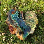 Patera ceramiczna handmade liść