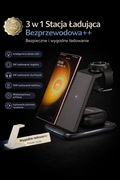Bezprzewodowa Stacja Ładująca 3 w 1 – Telefon, Zegarek, Słuchawki