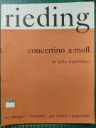 Koncert a-moll (w stylu węgierskim) na skrzypce i fortepian-Oskar Rieding