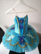 Sukienka tutu paczka baletowa niebieska dziecięca 140