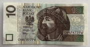 Banknot 10zł CH4747774 kolekcjonerski