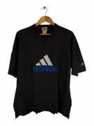 Koszulka Adidas czarna duże Logo oversize XL