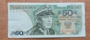 Banknot 50 zł z 1988r, Seria KG Stan!!!