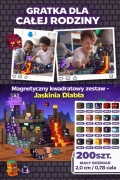 Klocki Magnetyczne Minecraft 200 elementów