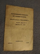 Instrukcja do uchylnego stołuo obrotowego, obrabiarki