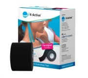 Kinesiology Tape K-Active plastry medyczne -5x5- czarny oryginalne