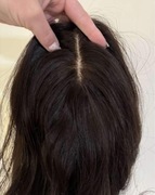 Topper ludzki włos mikroskóra duża baza