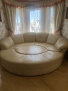 Włoski komplet skórzany wypoczynkowy - modułowy