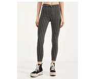 Spodnie Bershka jeansy paski rurki szare 38 wyprzedaż