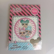 Balon urodzinowy dla dziewczynki foliowy 36 cm LOL SURPRISE! na hel 