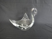 Łabędź - piękna duża figurka szklana