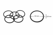O-Ring uszczelka do zegarka. 32 x 0,8 mm. 5 sztuk. Nowe