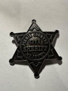 Przypinka, odznaka, gwiazda szeryfa, sheriff star, piknik country Mrągowo. 
