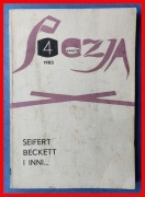 POEZJA - 4/1985 (230) - SAMUEL BECKETT, SEIFERT