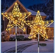 Lampki choinkowe solarne do użytku na zewnątrz, 2 sztuki, 