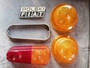 Klosz lampy SYRENA WARSZAWA NYSA ŻUK + POLSKI FIAT emblemat