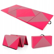 Mata do ćwiczeń Costway 240 cm x 117 cm różowa