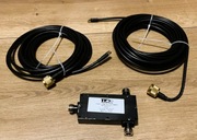 Rozgałęźnik GSM/LTE TRANS-DATA RI-2/1N + 2 kable (2m i 3m)