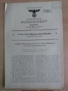 Dokument patentowy 1936 silnik parowy