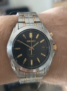 Seiko Kinetic – męski zegarek stalowy, sprawny, po wymianie akumulatora