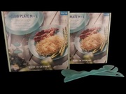 koziol CLUB PLATE M + L nowy zestaw na 4 osoby. Gratis 2 łyżki Tupperware. 