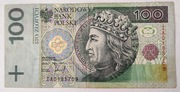 Banknot 100zł z roku 1994 numer IA0185709 Stan dobry! 