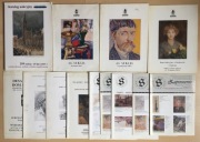 Stare archiwalne różne katalogi aukcyjne sztuki - 13 szt.