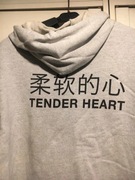 Pull & Bear bluza wdzianko oversize kaptur kangurka napisy