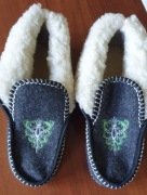 Kapcie góralskie wełniane