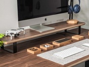 Podstawka pod monitor Bewood - Black - Orzech amerykański