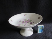 PORCELANOWA PATERA NA NODZE -  FIOŁKI SCHUMANN BAWARIA NIEMCY