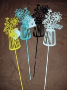 Nowy zestaw metalowych ozdób do doniczek 