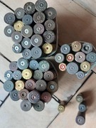 Łuski amunicji myśliwskiej, pistoletowej i hukowej, 55szt. różne rozmiary