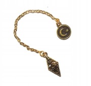 WAHADEŁKO Metalowe Mini Ażurowe na łańcuszku złote