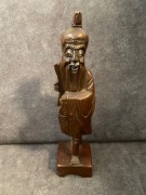 Figurka drewno egzotyczne. Chińczyk 