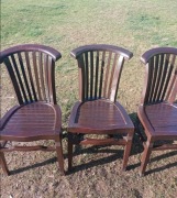 3 stylowe drewniane lakierowane krzesła cena za wszystkie