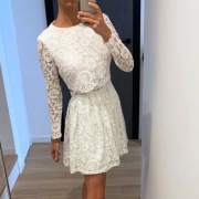 Biała koronkowa sukienka ślubna Asos Bridal M/L