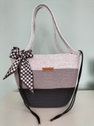 Torebka kosz ze sznurka bawełnianego