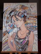 Sprzedam obraz akrylowy Oczekiwanie na wszechświat