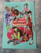 plakat zespołu muzycznego gorillaz