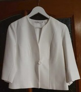 Bolerko ślubne białe (rozmiar: 40), rękaw 3/4