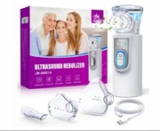 NEBULIZATOR INHALATOR ULTRADŹWIĘKOWY PRZENOŚNY CICHY DLA DZIECI I DOROSŁYCH