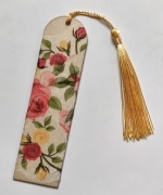 Zakładka do książki Kwiaty Zakładka ręcznie robiona handmade chwost