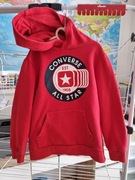 Bluza z kapturem converse dla chłopca 110/116 czerwona