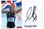 Georgia Hunter Bell, autograf, medalistka olimpijska