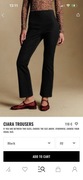 Sezane Ciara spodnie r. 36, czarne, bdb
