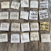 20 szt szkło szkiełko zbrojone do zegarka vintage małe rozmiary