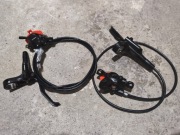 Shimano MT200 hamulce tarczowe komplet przód tył jak nowe ! 30KM