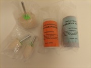 Zestaw polerski Pasta błękitna oraz biała + trzy filce na trzpieniu 